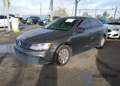 2015 Volkswagen Jetta 2.0L S from USA, damaged, VIN 3VW2K7AJ6FM424594